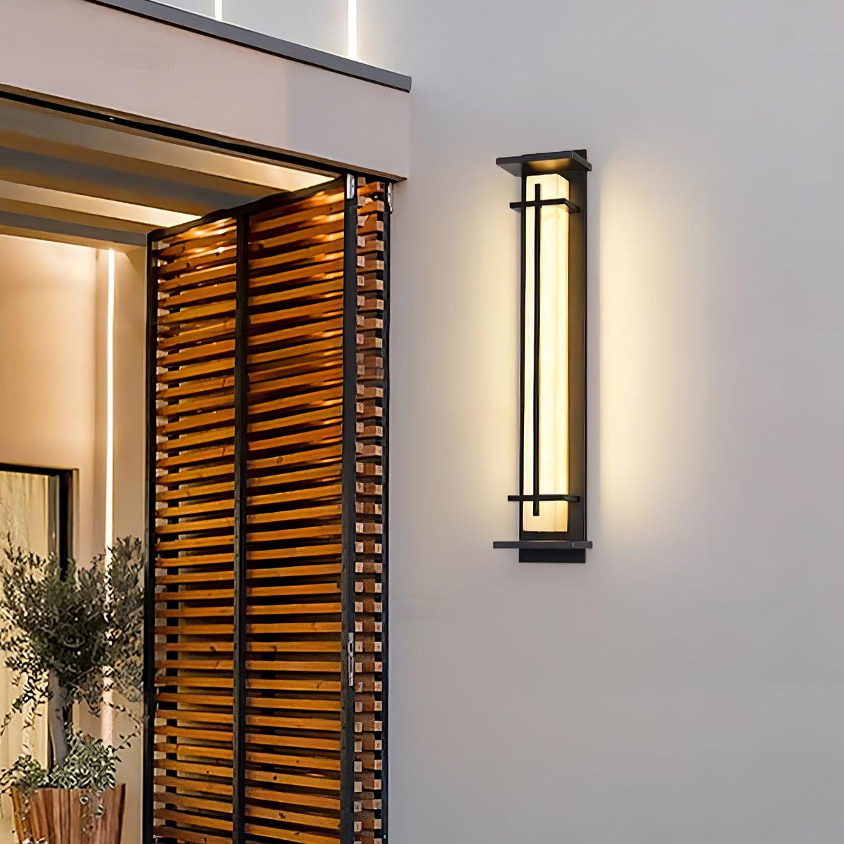 Alba Vertical Outdoor LED Wall Light - product detail 2