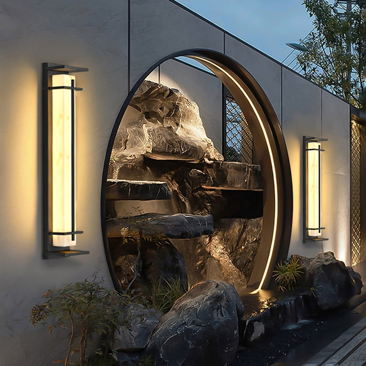 Alba Vertical Outdoor LED Wall Light - product detail 7
