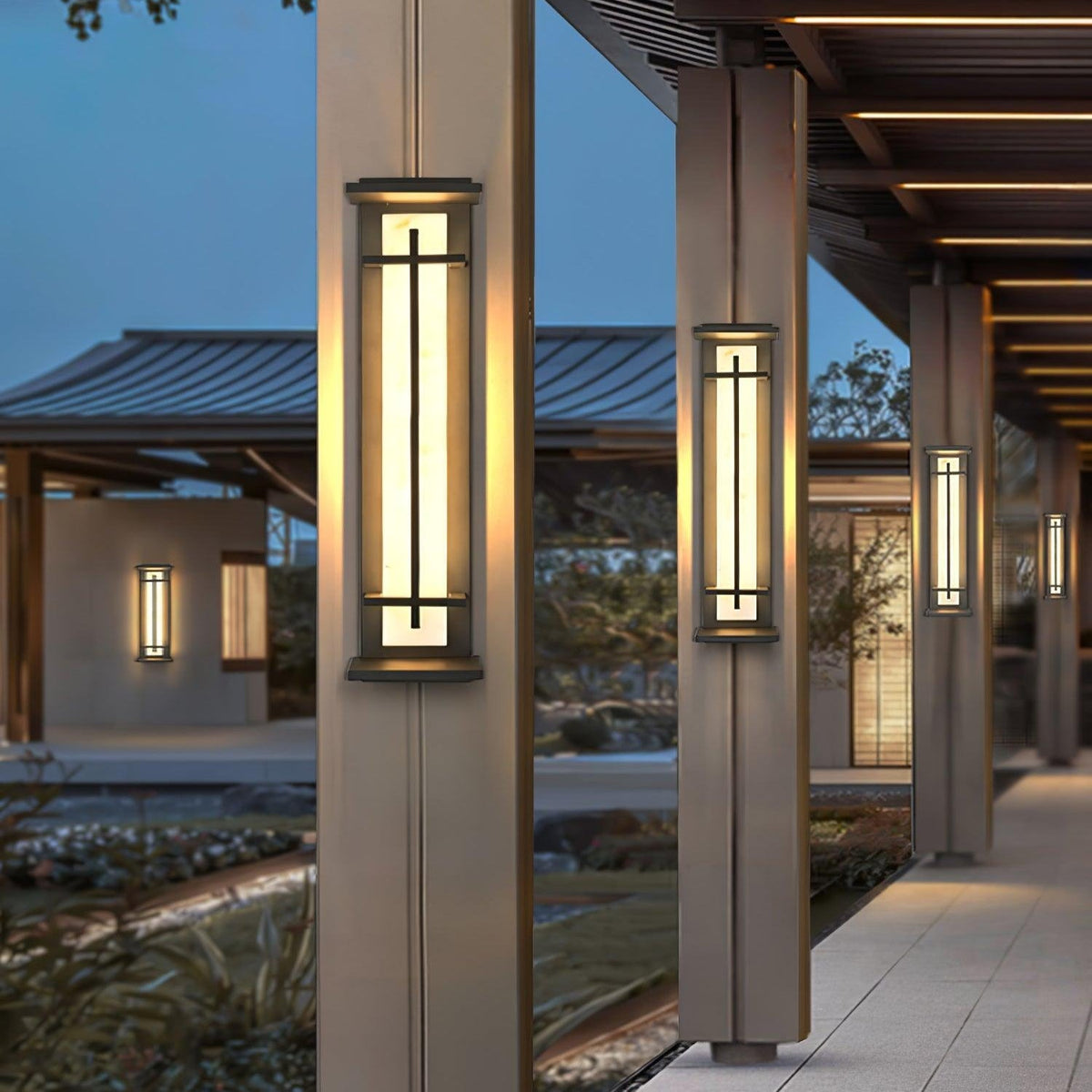 Alba Vertical Outdoor LED Wall Light - product detail 3