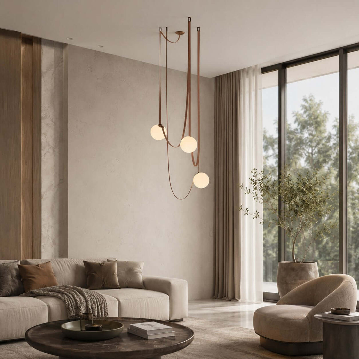 Asymmetrical Globe Ceiling Light – product view