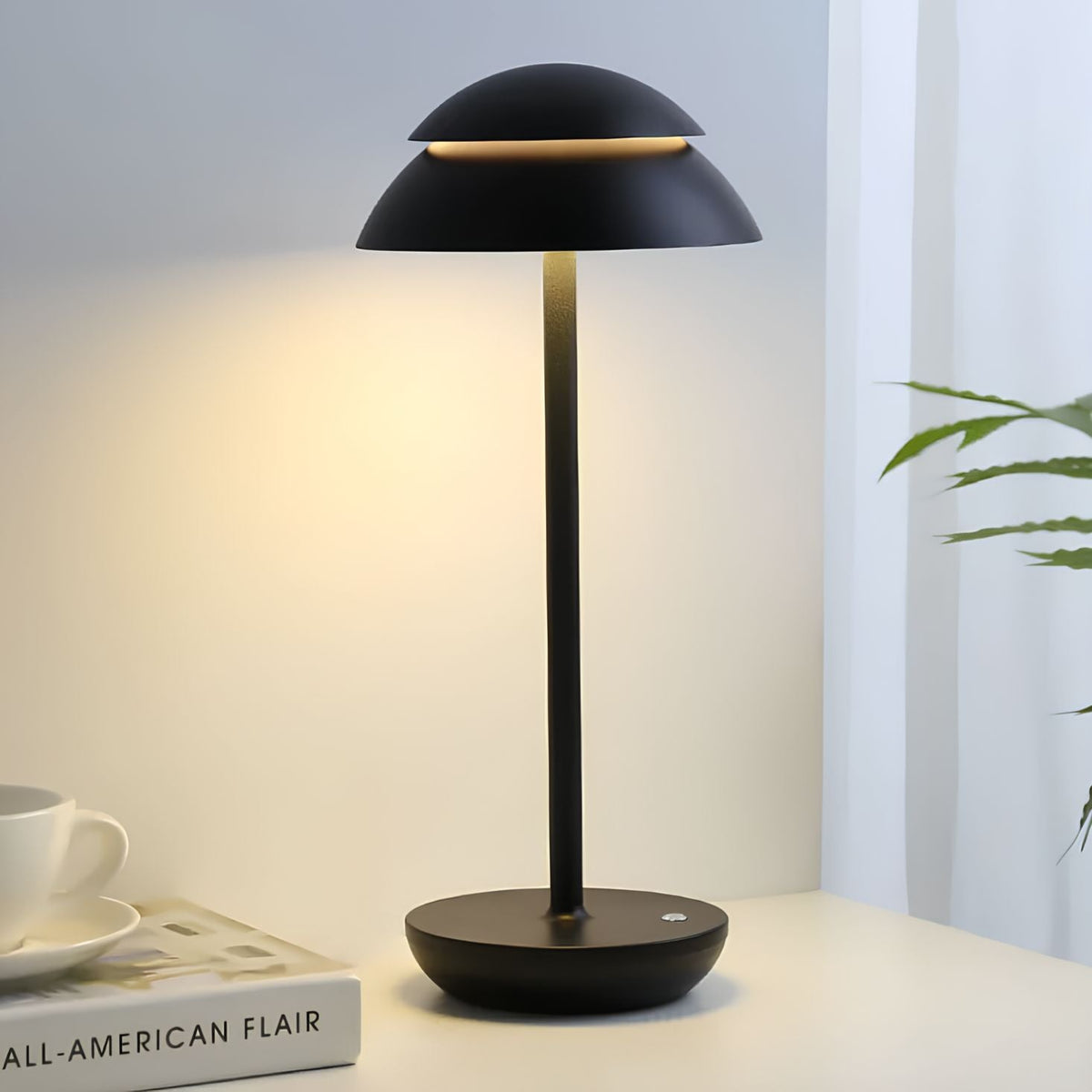 Dimmable Scandinavian Wireless Aluminum Table Lamp – product view
