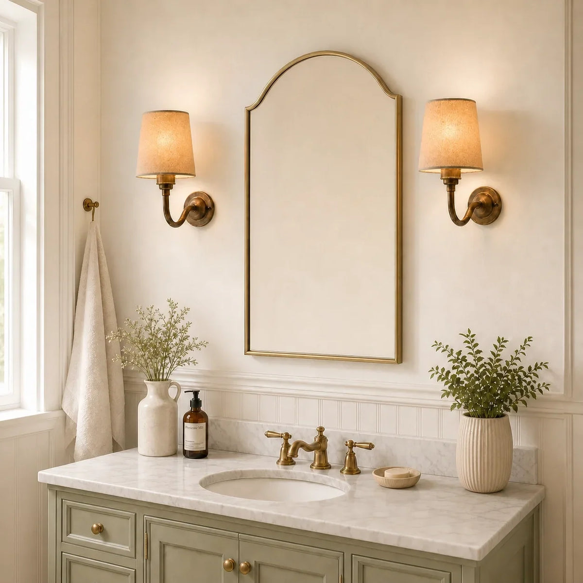 Henley Linen Shade Wall Sconce