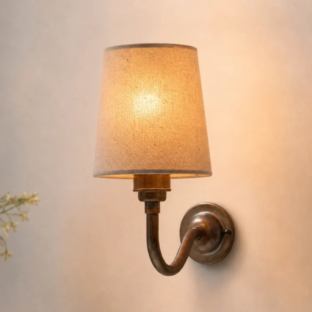 Henley Linen Shade Wall Sconce - product detail 2