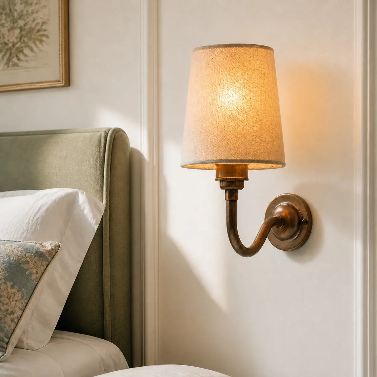 Henley Linen Shade Wall Sconce - product detail 3