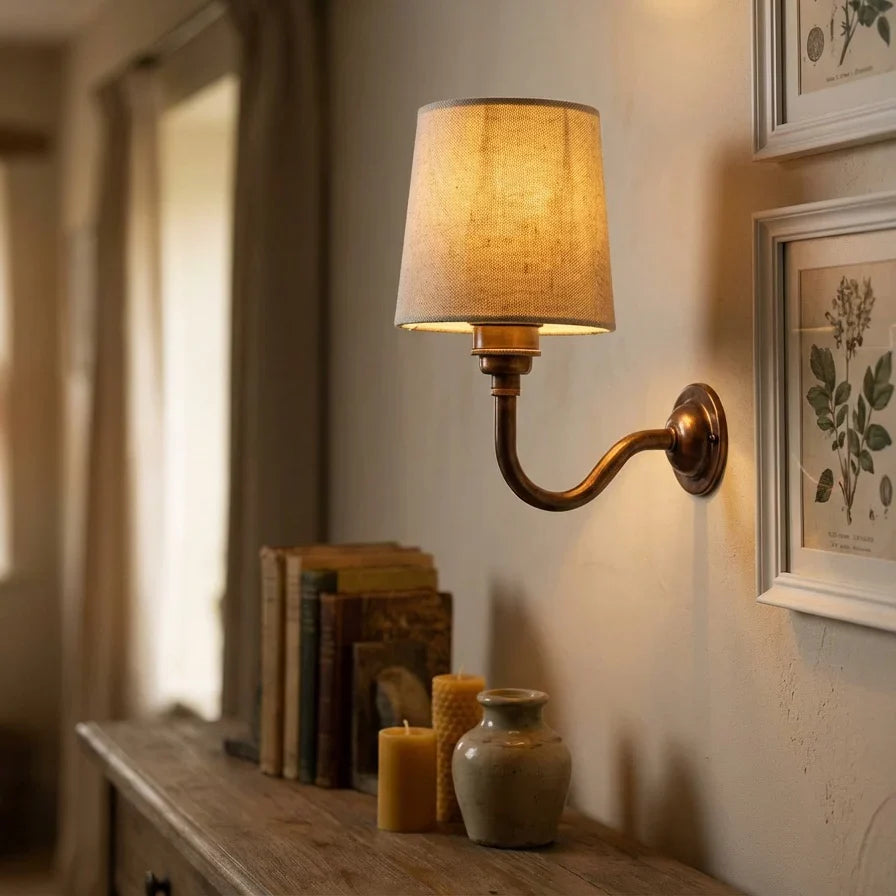 Henley Linen Shade Wall Sconce - product detail 4