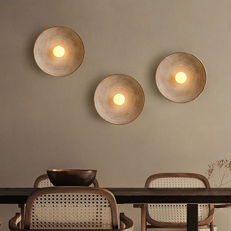 Wabi Sabi Wooden Wall Sconce – product view