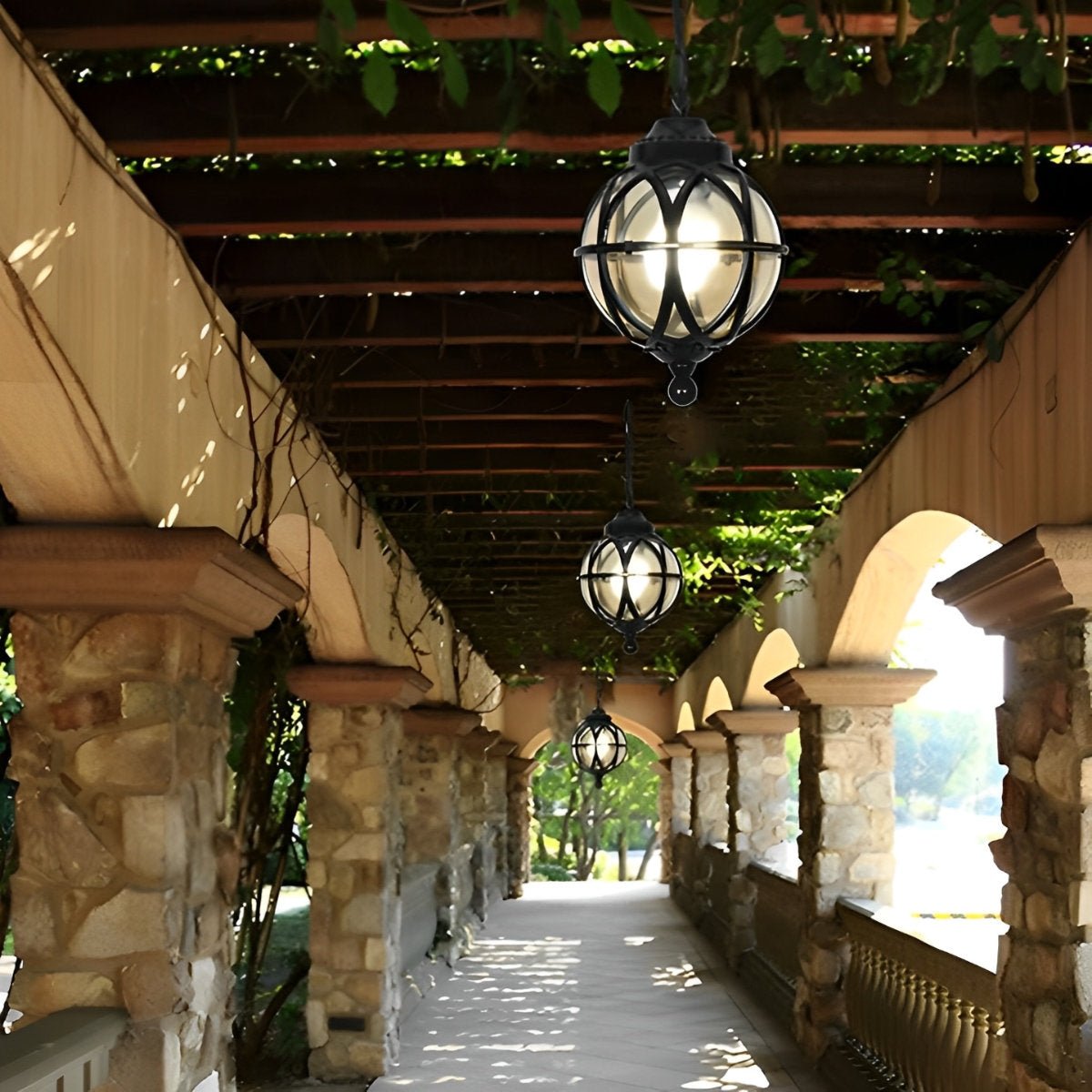 Haven Glass Outdoor Hanging Lantern