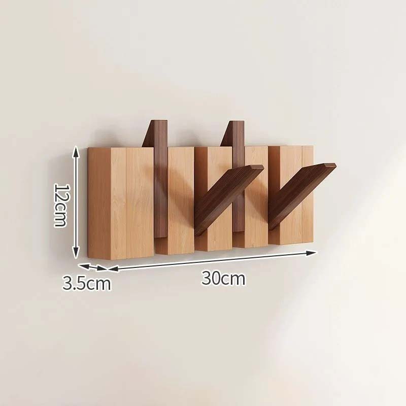 Foldaway Timber Wall Hook Rack - product detail 5
