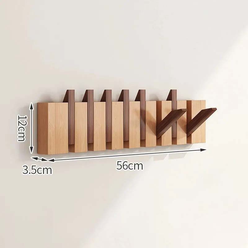 Foldaway Timber Wall Hook Rack - product detail 7
