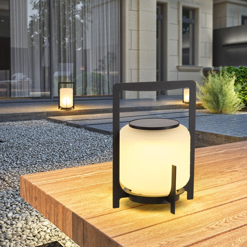 Luma Solar Glass Outdoor Lantern