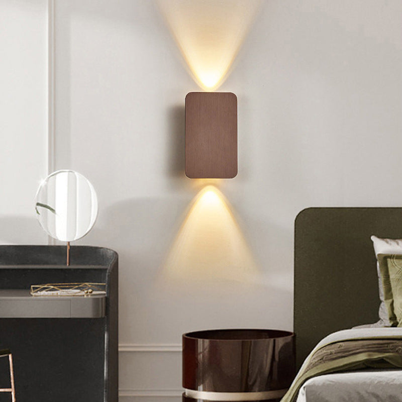 Rectangular Metal Indoor LED Wall Lamp – product view