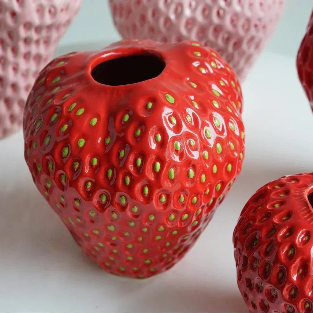 Berry Ceramic Strawberry Vase - product detail 4