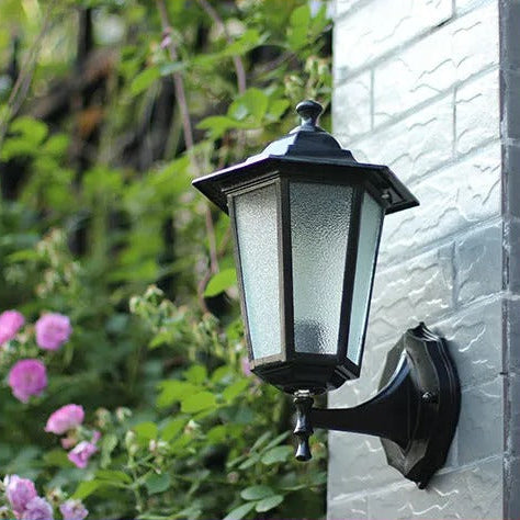 Black Outdoor Motion Sensor Wall Lamp – 35.6 × 21.2 cm (14.02" × 8.35")