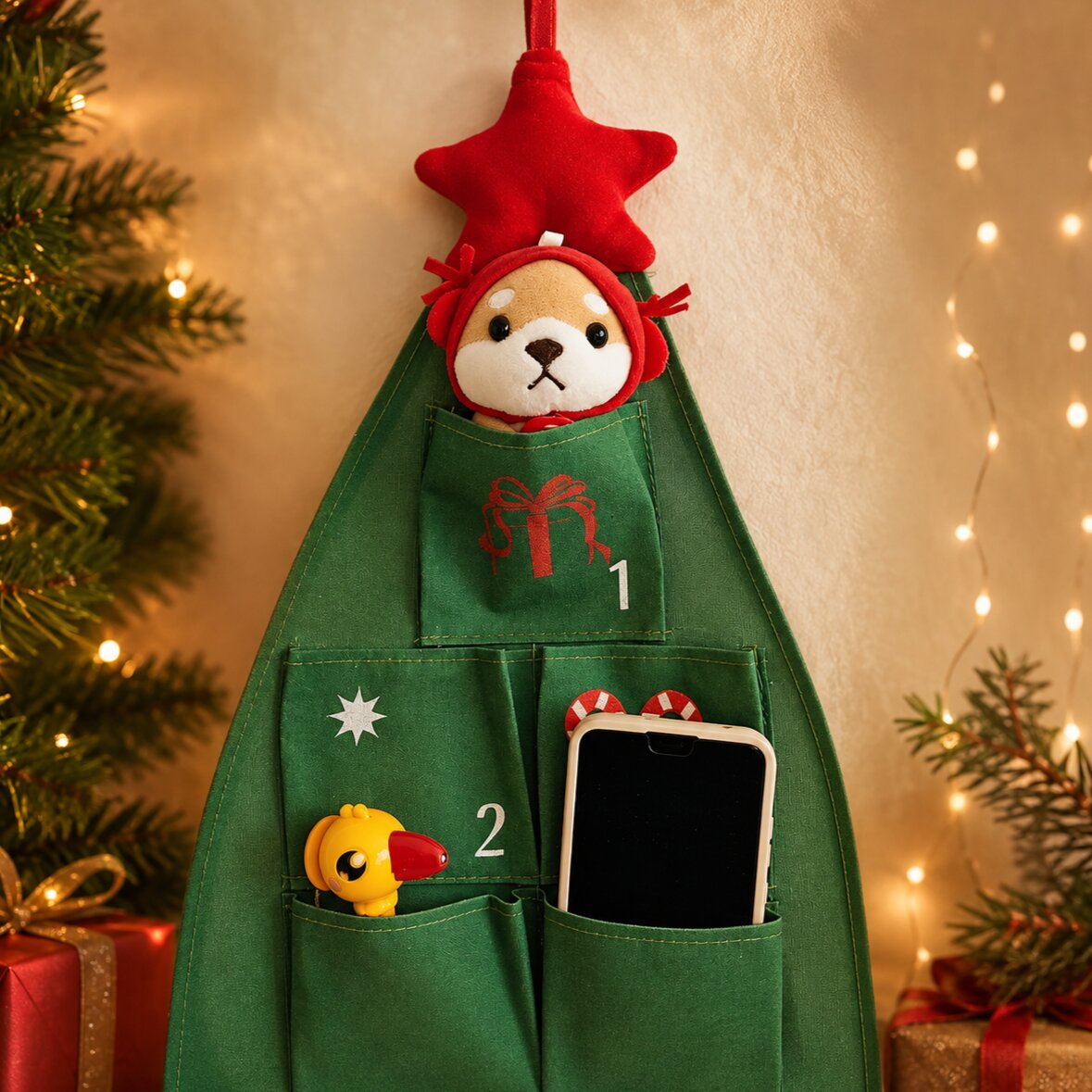 Fill Your Own Christmas Tree Advent Calendar with 24 Pockets – image 6