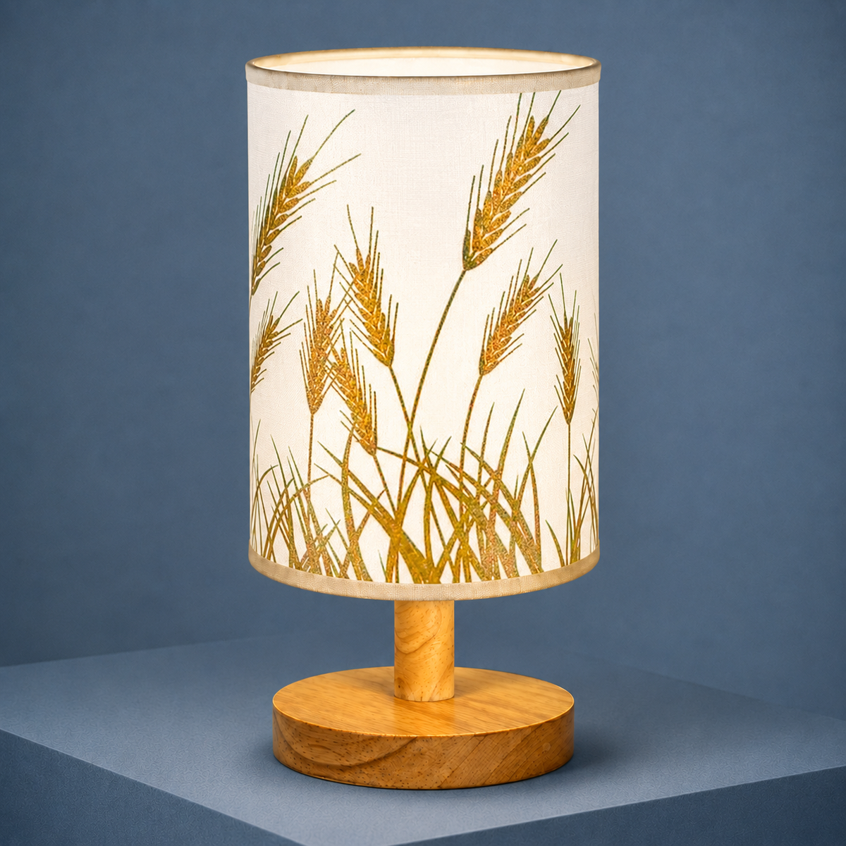 Woven Bamboo Shade Table Lamp - Wheat