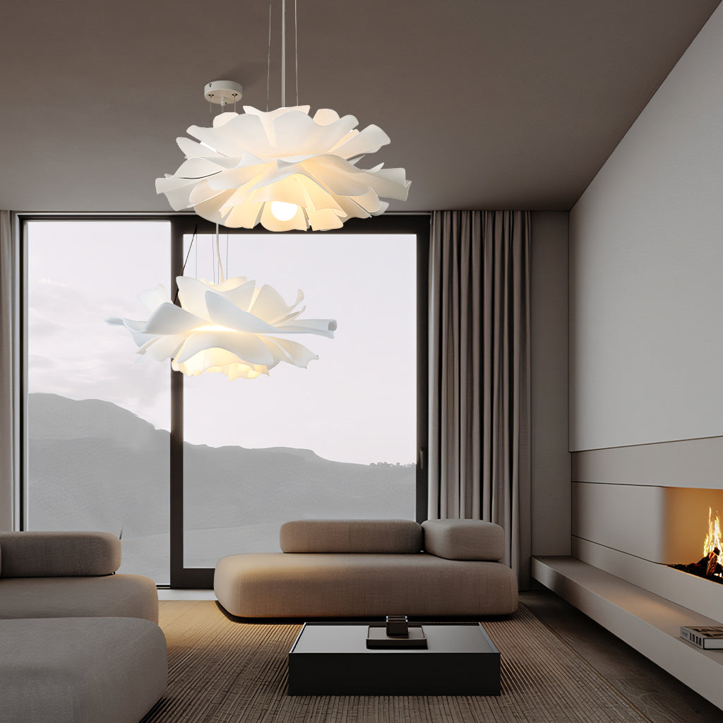 Japandi Lotus Flower Pendant Lamp – product view