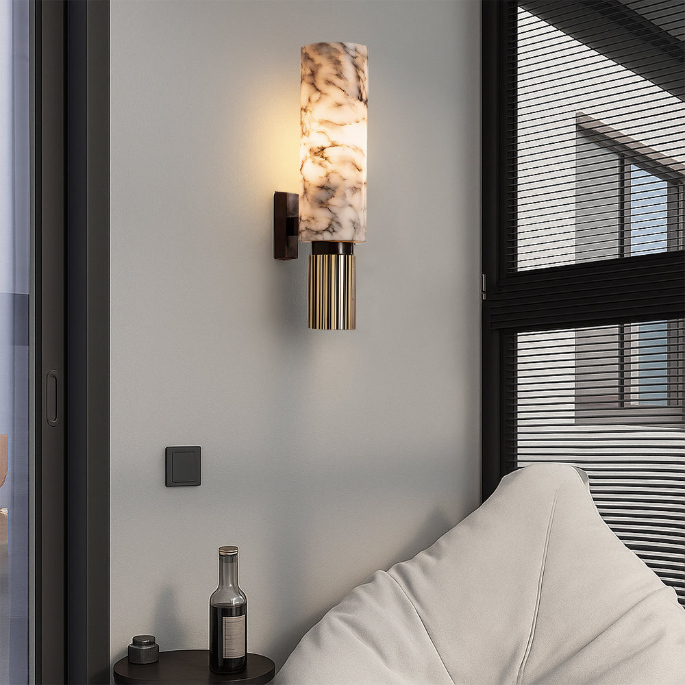 Aurelia Copper and Marble Wall Light - product detail 2
