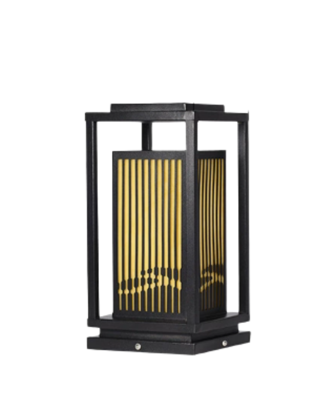 Cage Solar LED Garden Pillar Lantern - product detail 6
