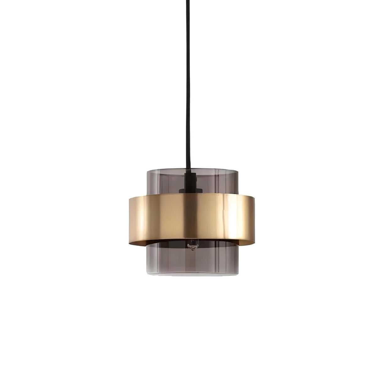 Ring Pendant Lamp with a Glass Cylinder – product view