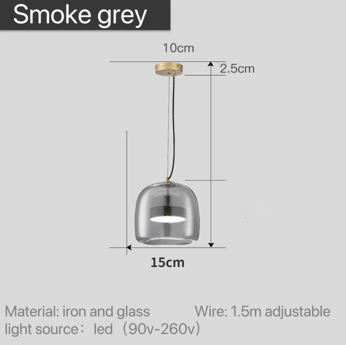 Nordic Glass Pendant Lamp – Transparent