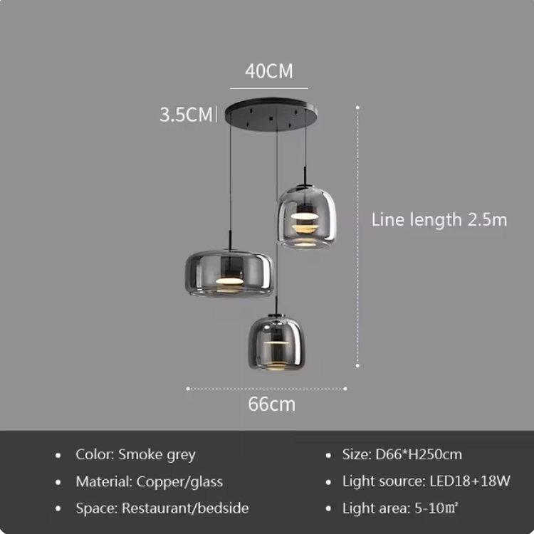 Nordic Glass Pendant Lamp – product view