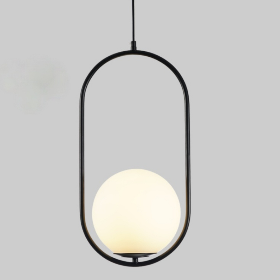 Nordic Pendant Lamp with a Gold Accent – product view