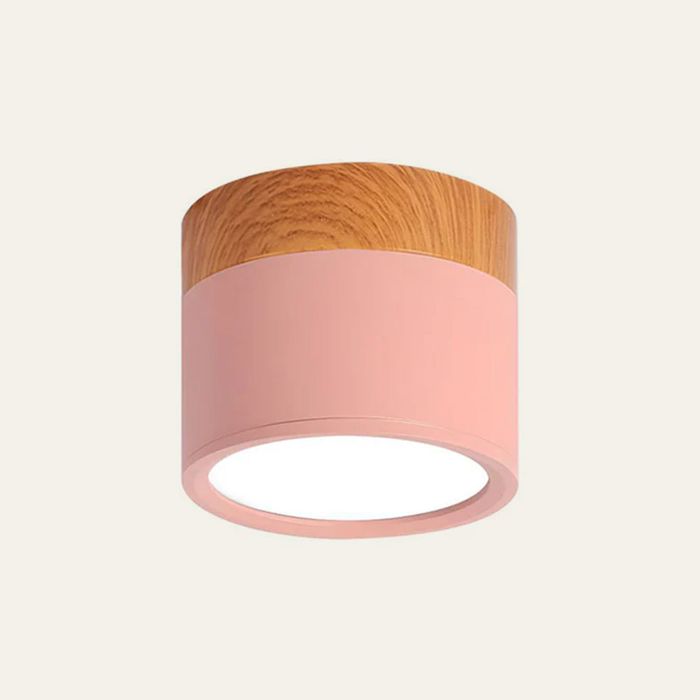 Ceiling Lamp with a Wooden Accent – product view