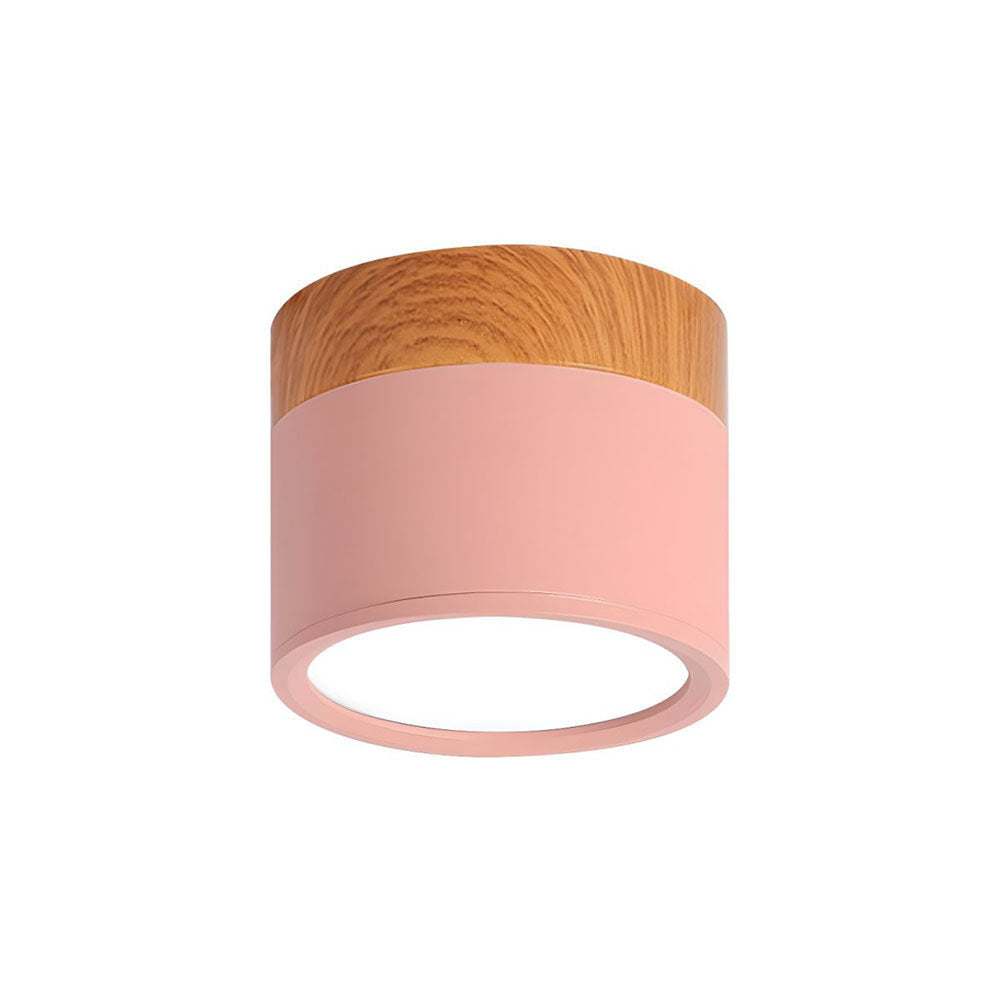 Ceiling Lamp with a Wooden Accent – product view