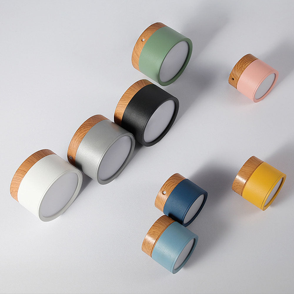 Ceiling Lamp with a Wooden Accent – product view