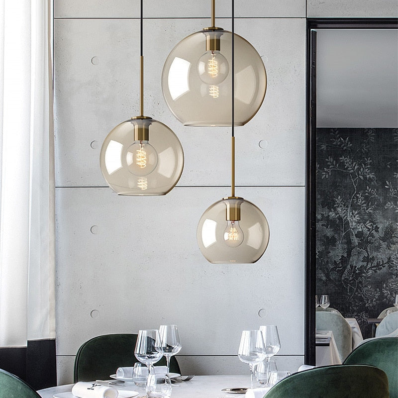 Adjustable Glass Pendant Lights – product view