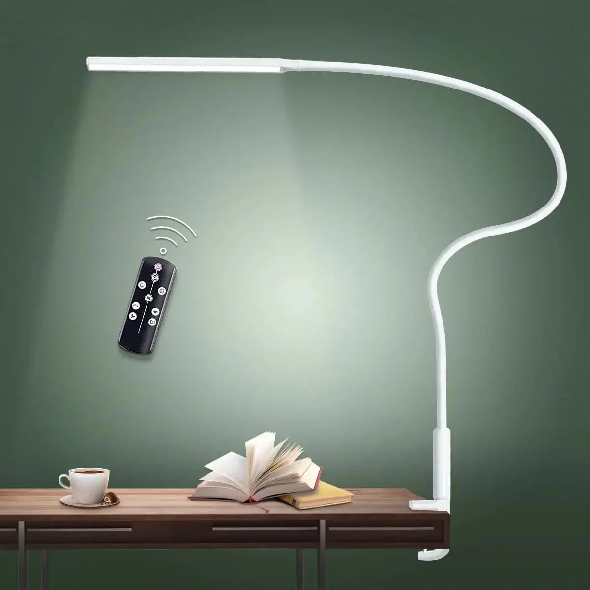 Adjustable LED Desk Lamp with a Flexible Arm – product view