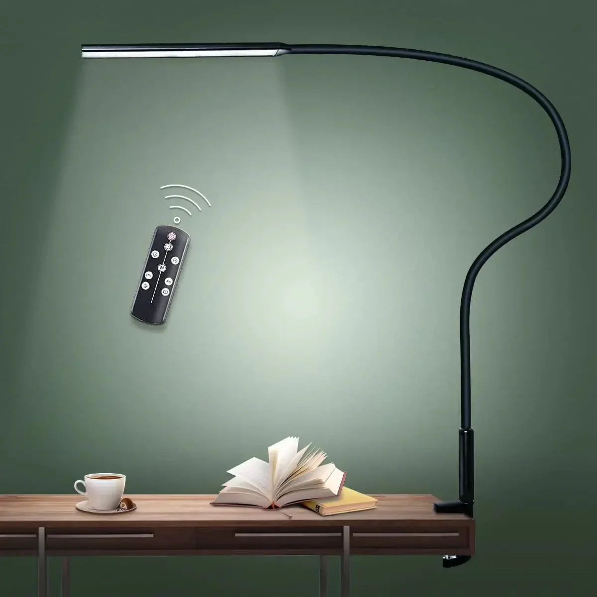 Adjustable LED Desk Lamp with a Flexible Arm – product view