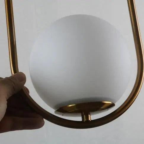 Nordic Pendant Lamp with a Gold Accent – product view