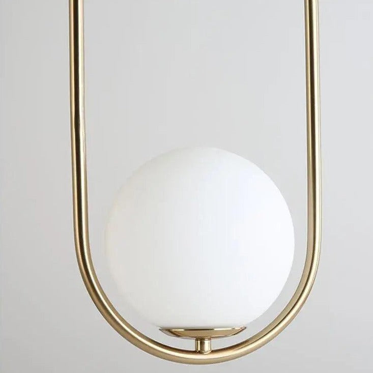 Nordic Pendant Lamp with a Gold Accent – product view