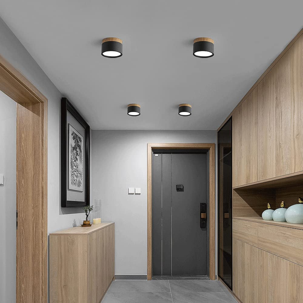 Ceiling Lamp with a Wooden Accent – product view