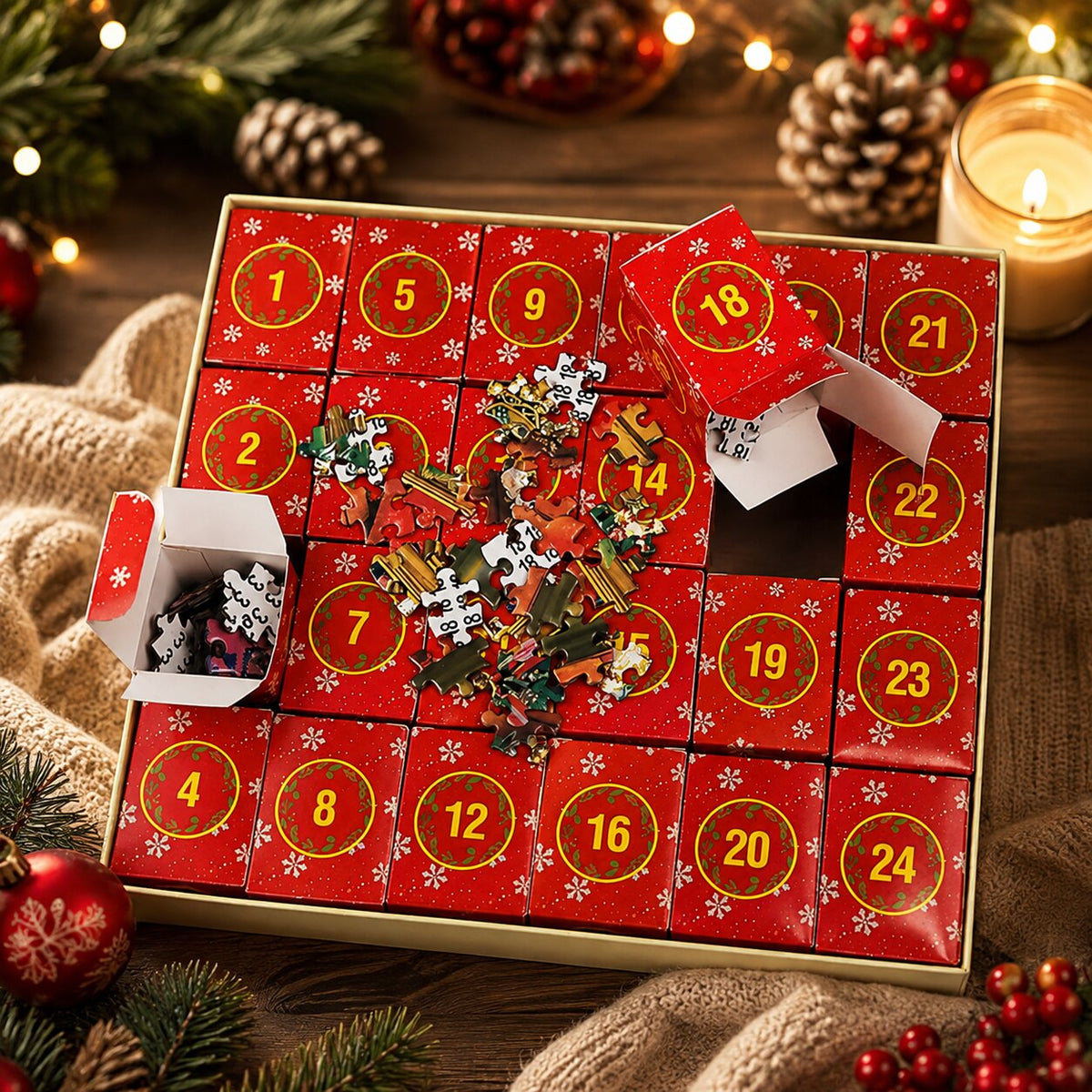 Jigsaw Puzzle Advent Calendar 2026 with 1008 Pieces – image 2