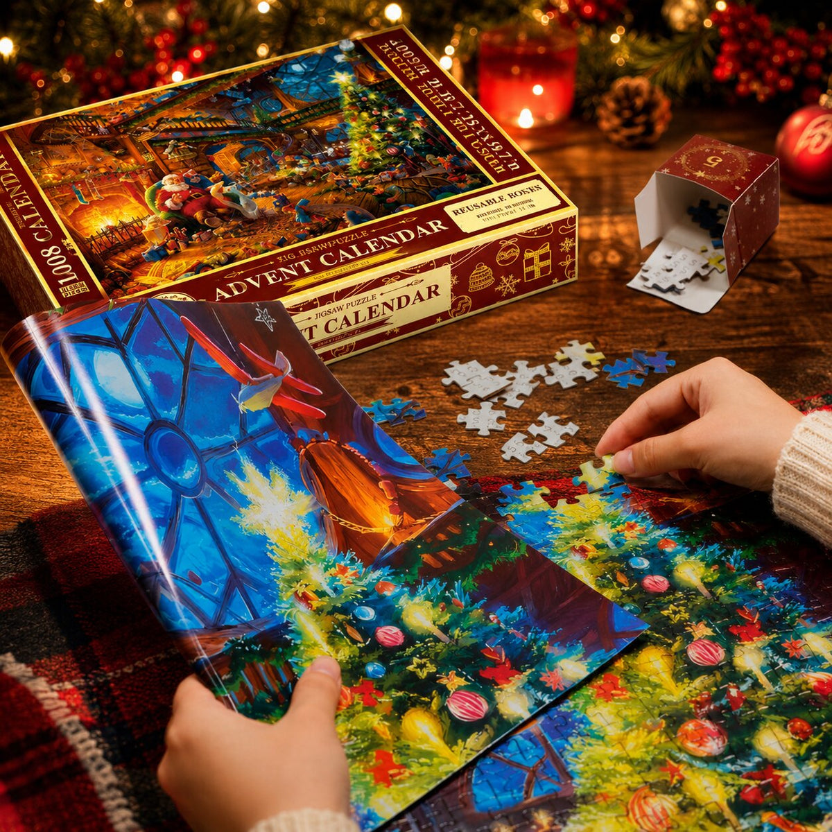 Jigsaw Puzzle Advent Calendar 2026 with 1008 Pieces – image 3