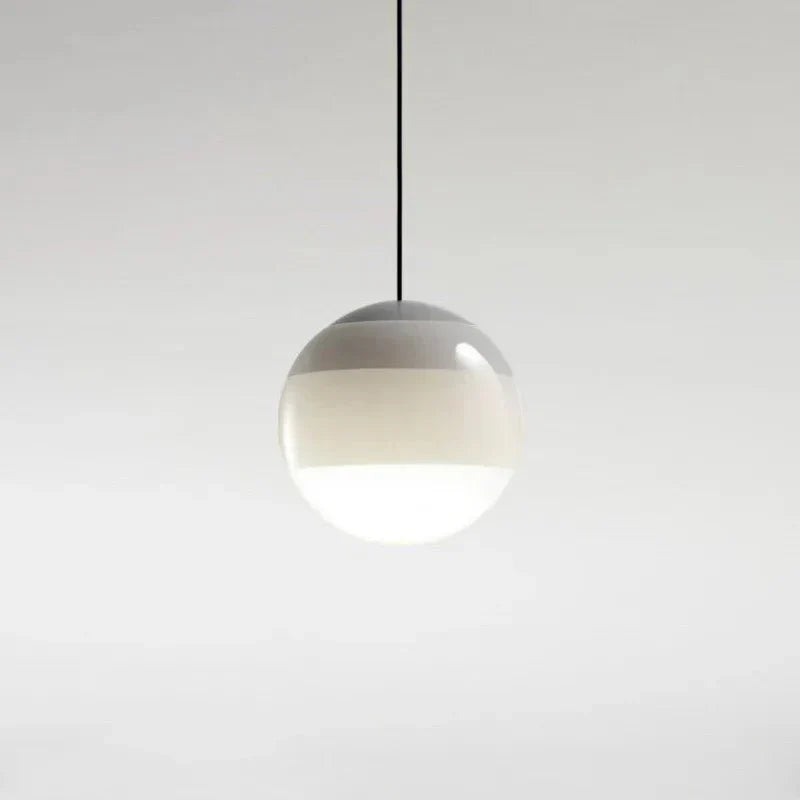 Glass Hanging Lamp with Gradient Coloring – Gray