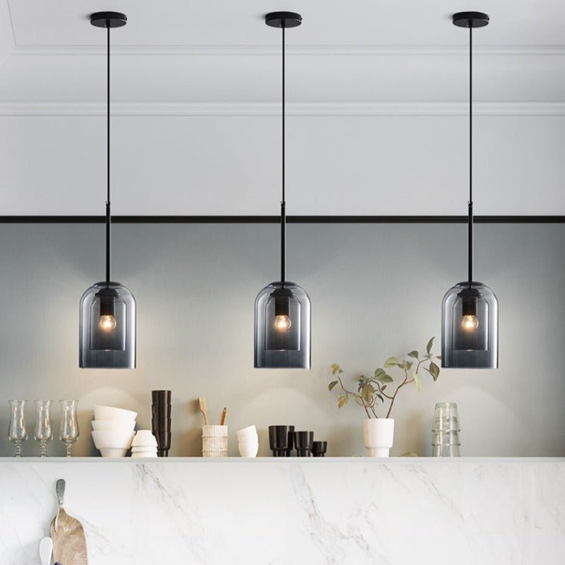 Sable Smoked Glass Pendant Light - product detail 4