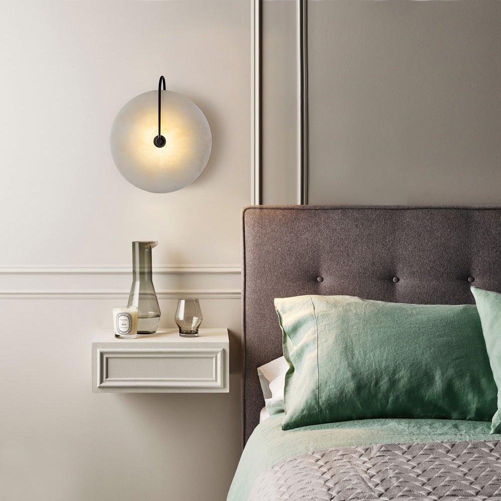 Caldera Round Marble LED Wall Light - product detail 5