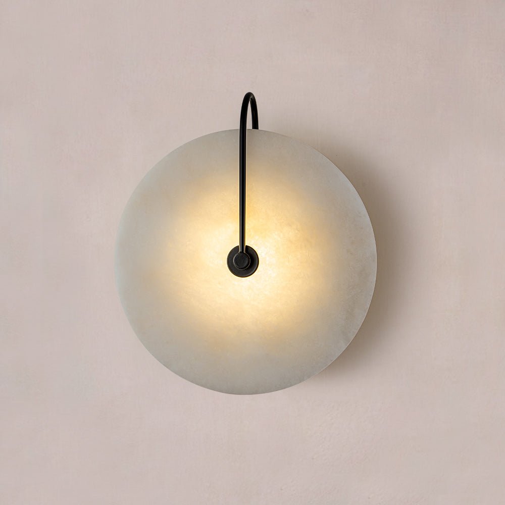 Caldera Round Marble LED Wall Light - product detail 4