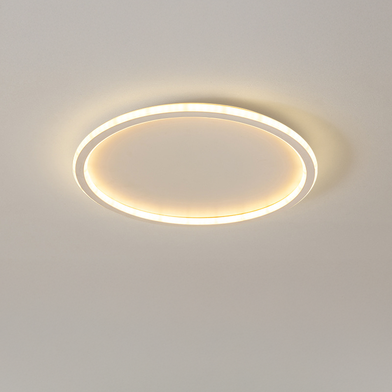 Minimalist Scandinavian Round LED Ceiling Lamp – White