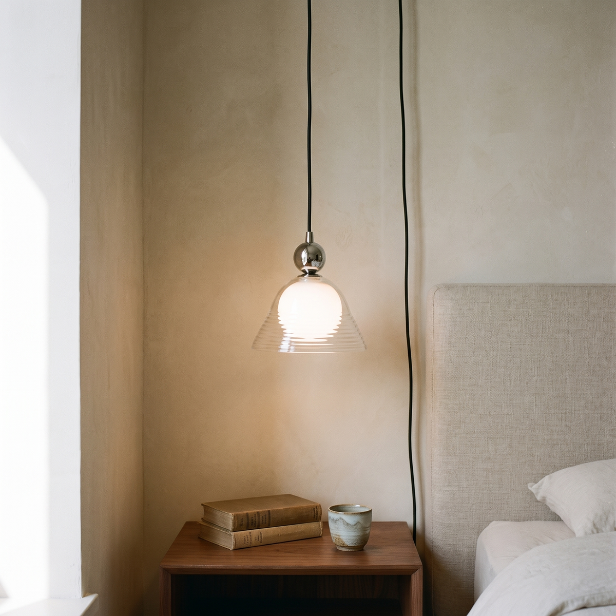 Clear Cone and Globe Pendant Light – product view