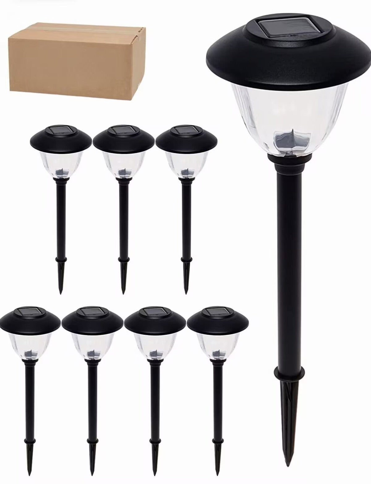 Pathway Stainless Steel Solar Lights, Set of 8 - product detail 5