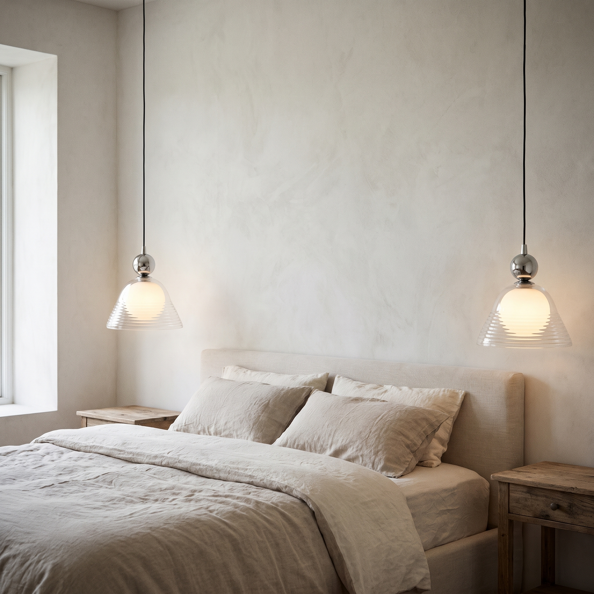 Clear Cone and Globe Pendant Light – product view