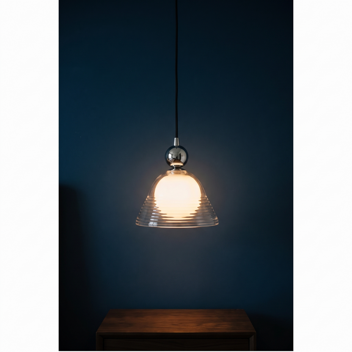 Clear Cone and Globe Pendant Light – product view