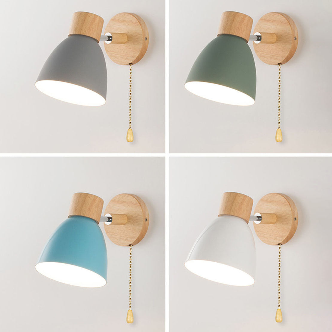 Wall Sconce with a Tilted Arm and Conical Shade – product view