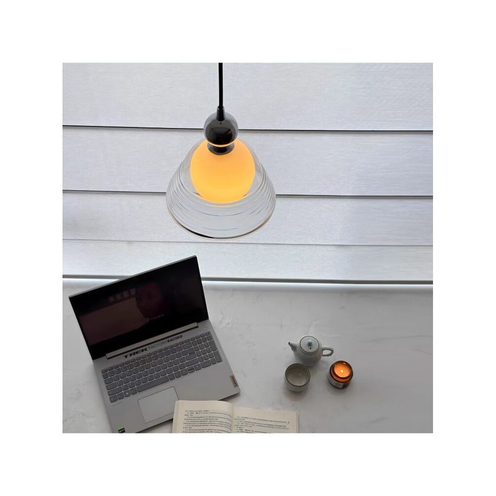 Clear Cone and Globe Pendant Light – product view