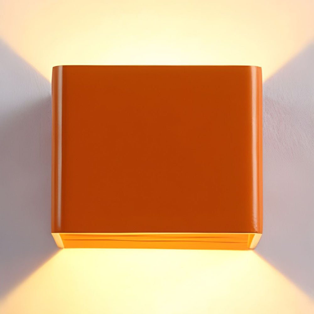 Cube Wall Sconce – Orange