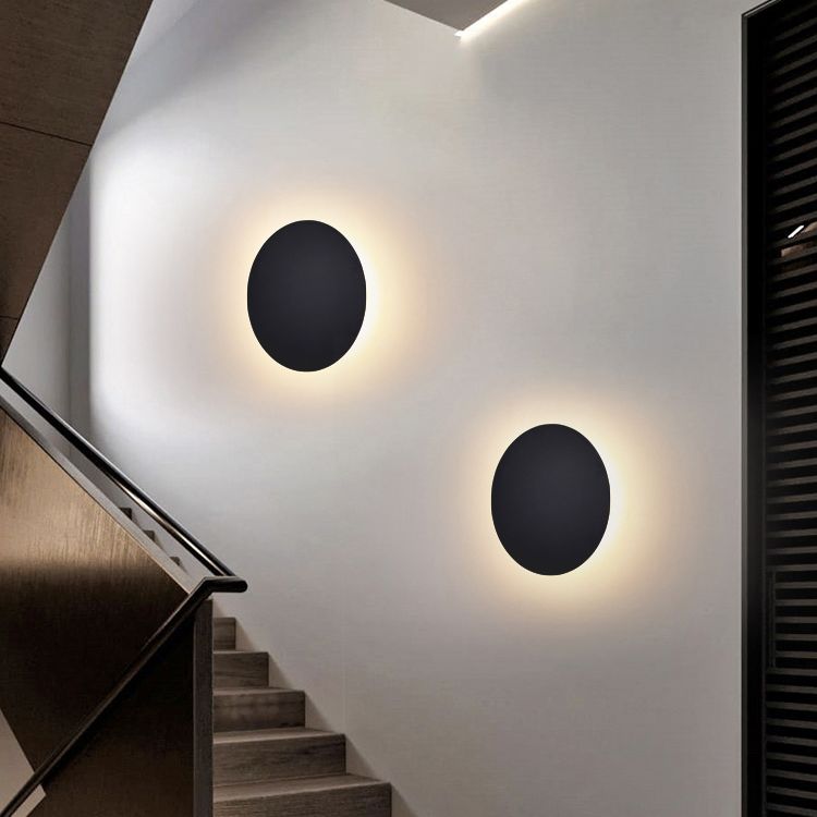 Eclipse Round Metal LED Wall Light - product detail 3